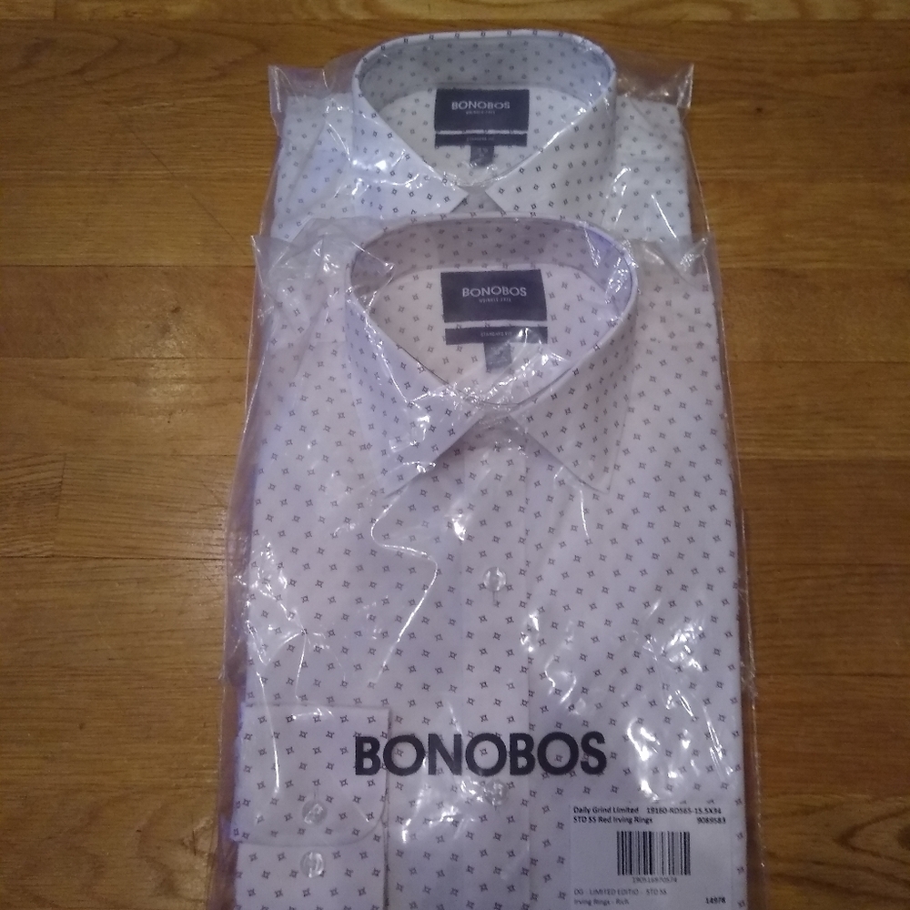 Lot of 2 Bonobos daily grind shirts